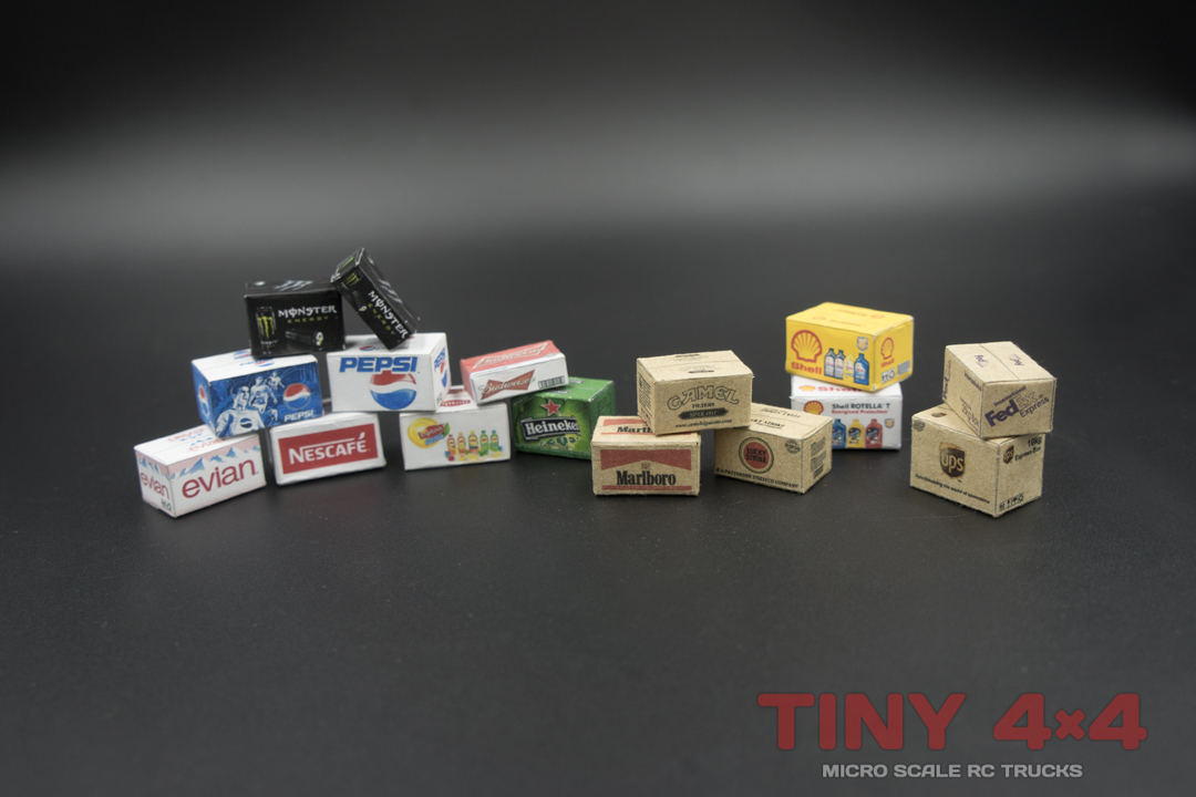 Scale boxes for Orlandoo 1/32 or 1/35 Micro RCs - Tiny4x4