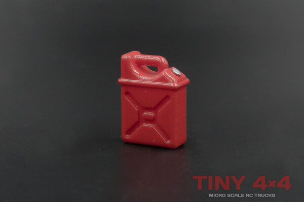 Red Jerry Cans for 1/32 and 1/24 Micro RCs