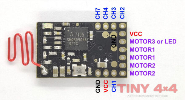 DasMikro 7ch Flysky AFHDS AiO Nano RX/ESC Combo