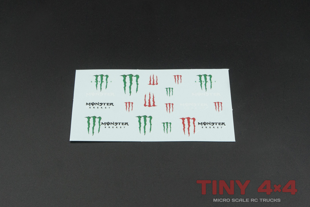 Monster Energy Decals for 1/35 or 1/32 Micro RC's