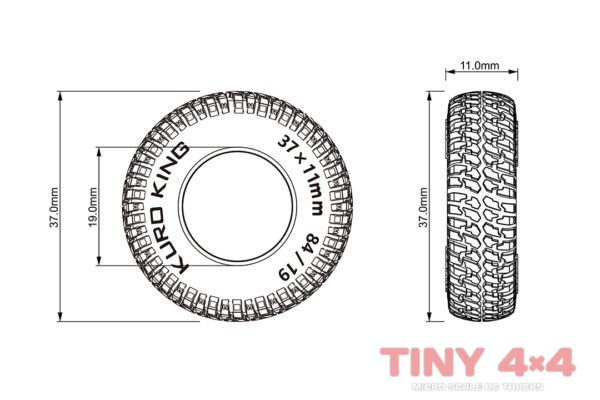 X-Row Kuro King 37mm Tires