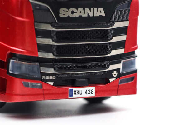 Scania Number Plate Decal with Metal Foil Base